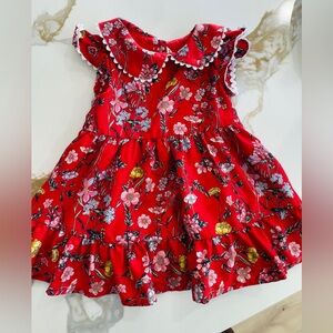 Janie and Jack Red Floral Dress
